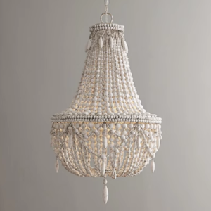 Rustic Farmhouse Wood And Iron Chandelier Compact Pendant Light for Dining Room Living Room