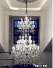 Chrome Extra Large Crystal Chandelier 1200x2200mm