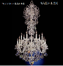 Chrome Large Crystal Chandelier 850x1700mm