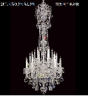 Chrome Large Crystal Chandelier 900x1900mm