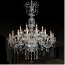 Chrome Extra Large Crystal Chandelier 1200x1700mm