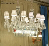 Stainless Steel Chrome Large Crystal Chandelier 1050x550mm
