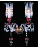Custom Color Crystal Pendant Light 400x450mm