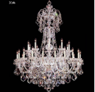 Chrome Extra Large Crystal Chandelier 1300x1800mm