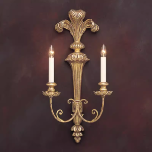 Large Rustic Farmhouse Wood Iron Wall Sconce Oversized Vintage Wall Lamp for Grand Foyer Living Room