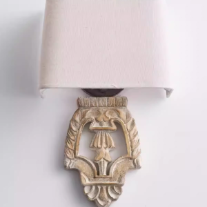 Rustic Compact Wood Iron Wall Sconce Small Vintage Farmhouse Wall Light for Bedroom Bathroom