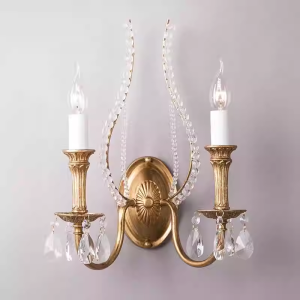 Industrial Single Head Wrought Iron Wall Sconce Slim Vintage Metal Wall Light for Hallway Bedroom